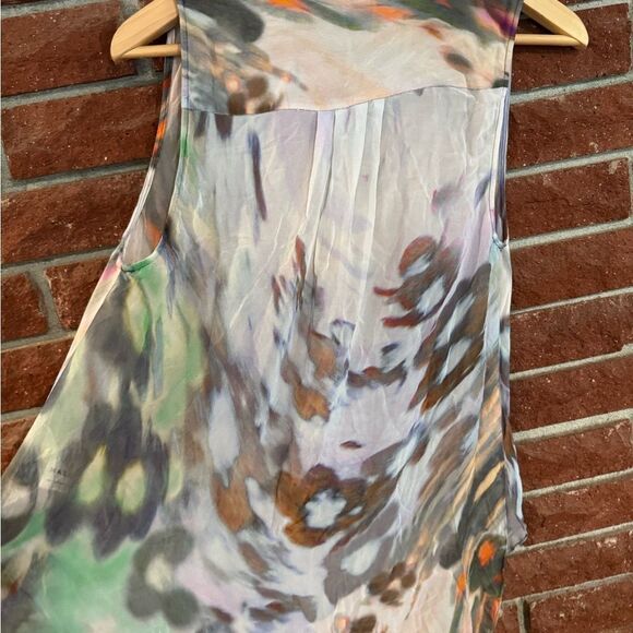 Leifsdottir for Anthropologie Multicolor Abstract Sheer Blouse - Picture 10 of 10